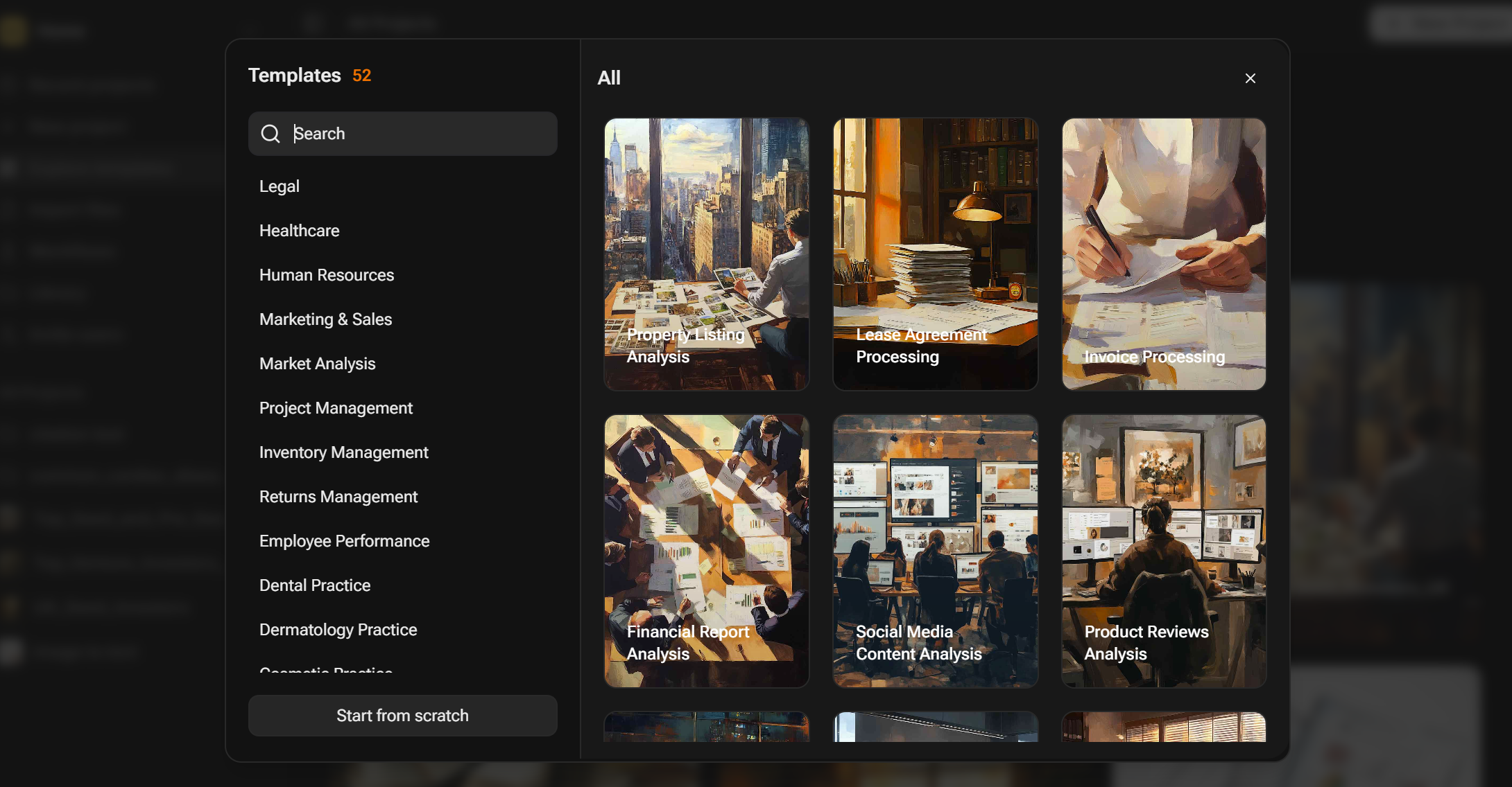 Available Templates and Workflows